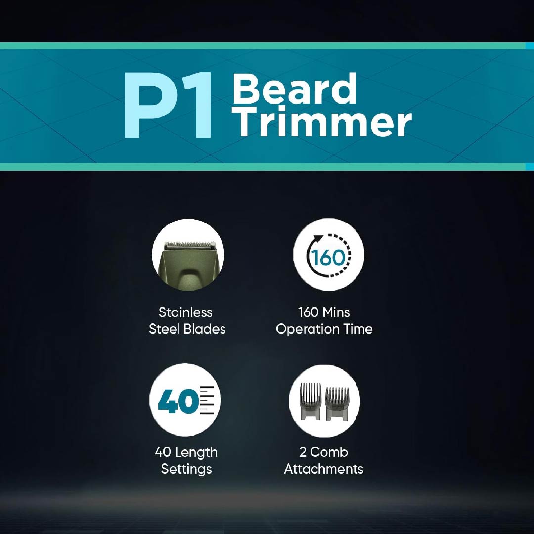 Vega P1 Battery Powered Beard Trimmer for Men