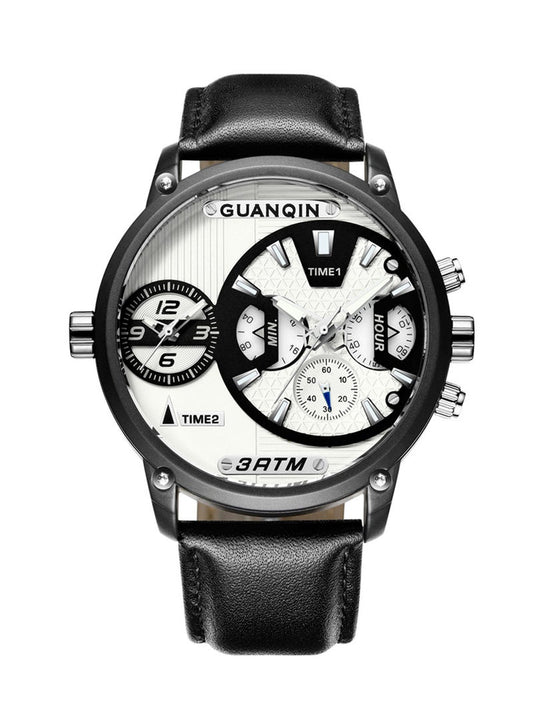 Men's Leather Chronograph Wrist Watch GS19076