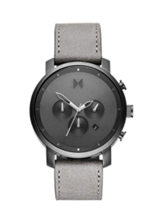 Men's Leather Chronograph Wrist Watch D-Mc01-Bblgr