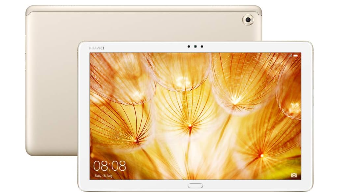 Huawei M5 Lite 10.1" Tablet, 3GB RAM, 32GB SSD, Wi-Fi+Cellular, Android - Champagne Gold