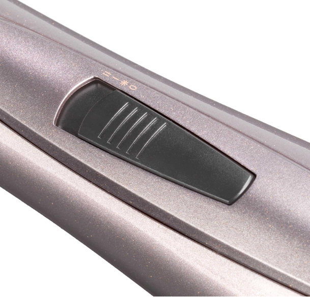 BaByliss 1000 Air Styler | Adjustable 2 Heats + Cool Setting | Ionic Technology For Frizz Free Hair | FREE Conical Curling, Volumizing & Precise Drying Attachment With Heat Pouch | AS136SDE (Grey)