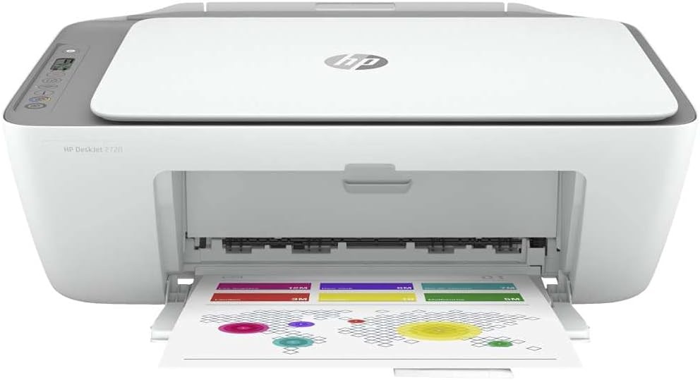 Deskjet 2720 All-in-One Printer,Wireless/Print/Copy/Scan [3XV18B] White