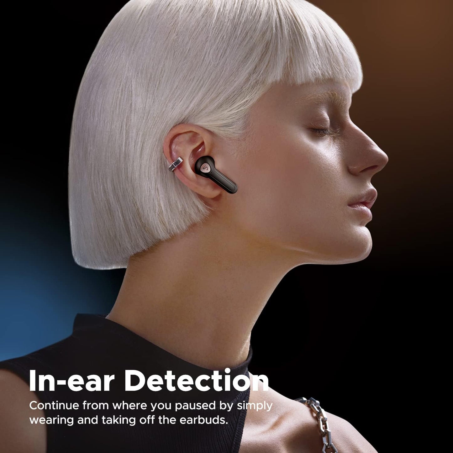 SoundPEATS Wireless Earbuds with Hi-Res Audio, Air3 Deluxe HS Semi in-Ear Headphones with LDAC, ENC Clear Call, APP Control, 14.2mm Large Driver, Game Mode, In-ear Detection, Total 20H Playtime